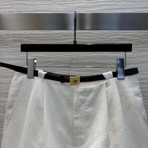 CK75976 Schiaparelli 25 Spring/Summer With A Clear Gold Buckle Waistband And Decorative Edge Li v1y1syzo - Image 3