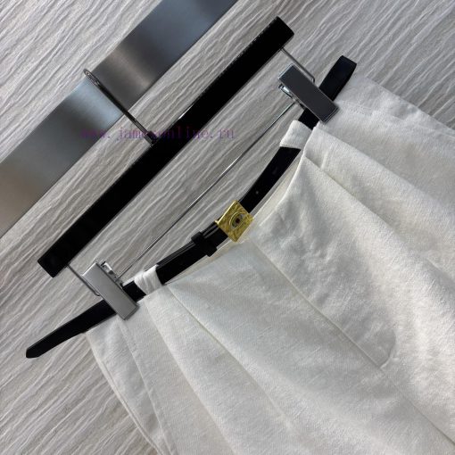 CK75976 Schiaparelli 25 Spring/Summer With A Clear Gold Buckle Waistband And Decorative Edge Li v1y1syzo - Image 8