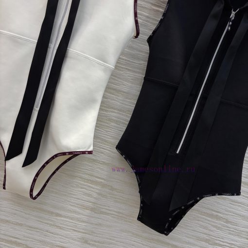 CL75978 Chanel 25 Early Spring Elastic Zipper Hooded Butterfly Tie Jumpsuit Hooded Half Zipper vkv1bqvb - Image 7