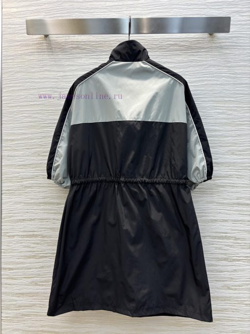 CL75980 Miu Miu 25 Spring/Summer Stand Up Collar And Waist Cinching Short Sleeved Dress With Ny iq7se0xq - Image 9
