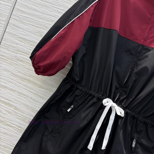 CL75980 Miu Miu 25 Spring/Summer Stand Up Collar And Waist Cinching Short Sleeved Dress With Ny och36oq5 - Image 6