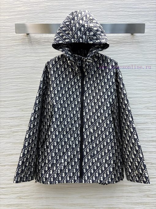 CW75983 Dior 25 Early Spring New Collection Full Screen LOGO Letter Hooded Zipper Coat With Sup 8g7d6hvl