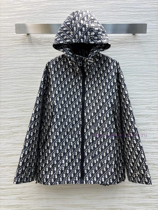 CW75983 Dior 25 Early Spring New Collection Full Screen LOGO Letter Hooded Zipper Coat With Sup 8g7d6hvl - Image 2