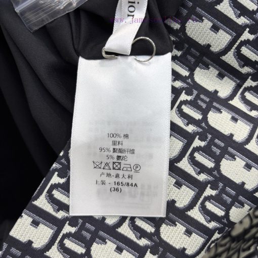 CL75981 Dior 25 Early Spring New Collection Logo Printed Round Neck Short Sleeved Dress With Cl goxefxix - Image 10