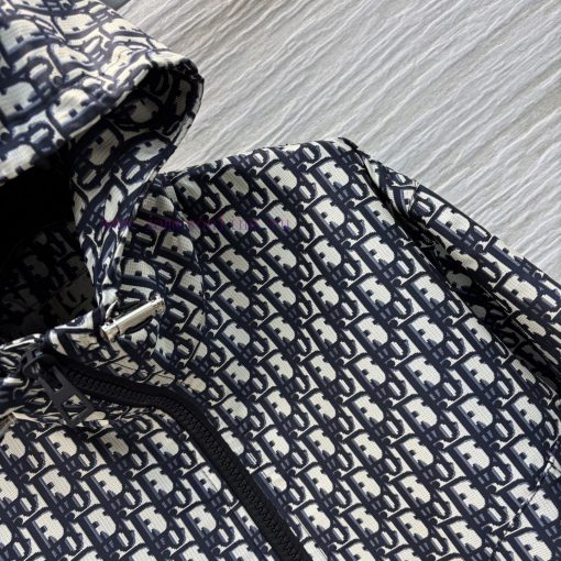 CW75983 Dior 25 Early Spring New Collection Full Screen LOGO Letter Hooded Zipper Coat With Sup 8g7d6hvl - Image 5
