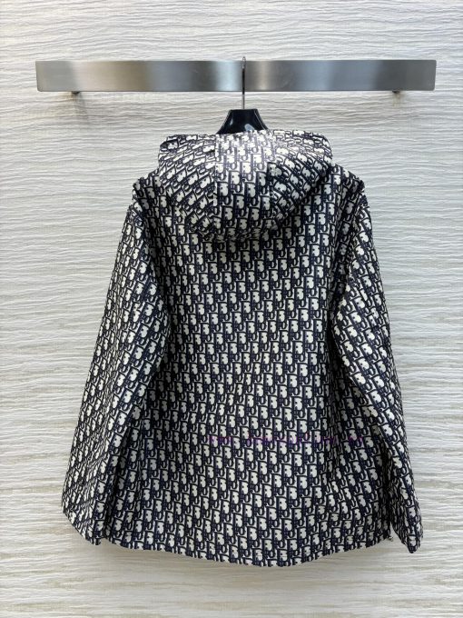 CW75983 Dior 25 Early Spring New Collection Full Screen LOGO Letter Hooded Zipper Coat With Sup 8g7d6hvl - Image 9