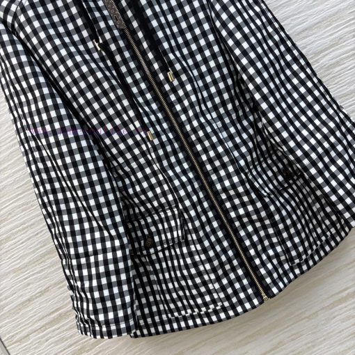 CW75985 Louis Vuitton 25 Early Spring New Collection Checkerboard Hooded Drawstring Jacket With fbv7bkh1 - Image 7