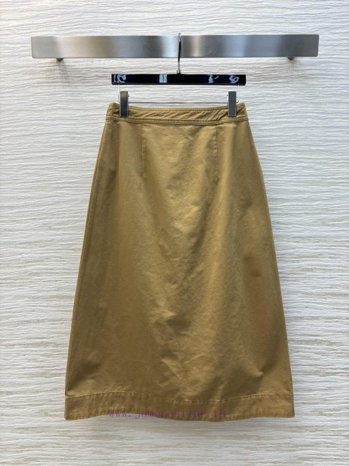 CB75988 YSLouis Vuitton 25 New Model Workwear Style Khaki Buckle Half Skirt Combining A Cool An tnibfl8c - Image 9