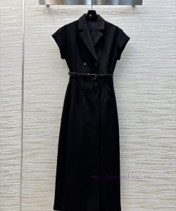 CL75992 Dior 25 Early Spring New Item Flying Sleeve Suit Style Dress With Large V-neck Flying S dl5lx0mn