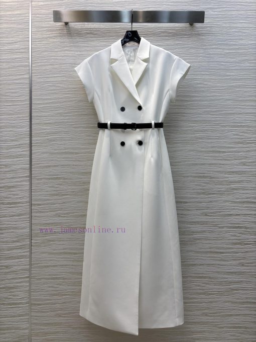 CL75992 Dior 25 Early Spring New Item Flying Sleeve Suit Style Dress With Large V-neck Flying S gu99xvhy - Image 2