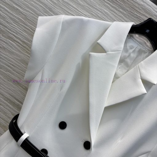 CL75992 Dior 25 Early Spring New Item Flying Sleeve Suit Style Dress With Large V-neck Flying S gu99xvhy - Image 4