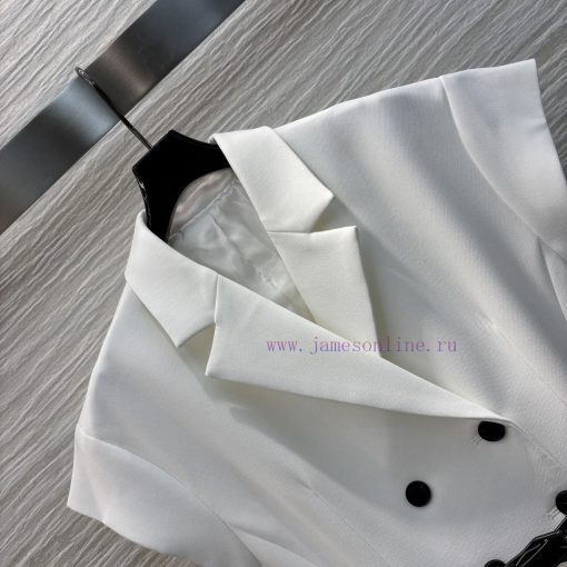 CL75992 Dior 25 Early Spring New Item Flying Sleeve Suit Style Dress With Large V-neck Flying S gu99xvhy - Image 6