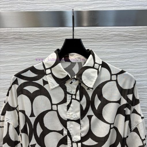 CL75993 Bc Home 25 Spring/Summer New Collection Deconstructive Printed Shirt Style Dress With H eq1gn3s5 - Image 3