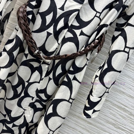 CL75993 Bc Home 25 Spring/Summer New Collection Deconstructive Printed Shirt Style Dress With H 4a5661td - Image 7