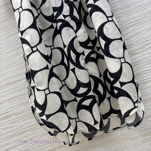 CL75993 Bc Home 25 Spring/Summer New Collection Deconstructive Printed Shirt Style Dress With H 4a5661td - Image 8
