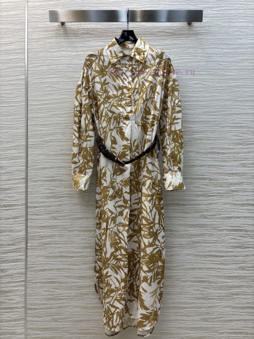 CL75993 Bc Home 25 Spring/Summer New Collection Deconstructive Printed Shirt Style Dress With H mj4wqyn1 - Image 2