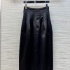 CB75995 Schiaparelli 25 Spring/Summer Black High Waisted Floral Bud Skirt Full Of Fashion Sense qbz8sr9v