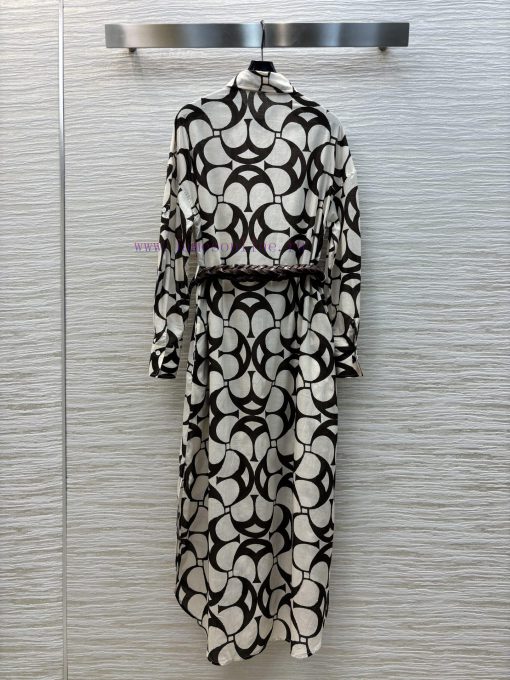 CL75993 Bc Home 25 Spring/Summer New Collection Deconstructive Printed Shirt Style Dress With H eq1gn3s5 - Image 9