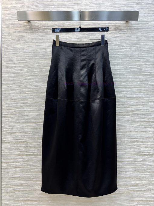 CB75995 Schiaparelli 25 Spring/Summer Black High Waisted Floral Bud Skirt Full Of Fashion Sense qbz8sr9v - Image 2