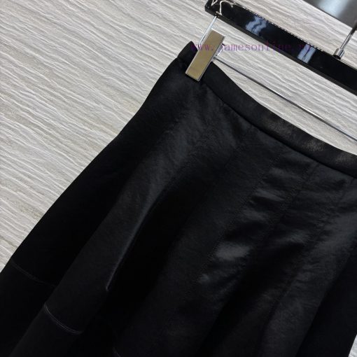 CB75995 Schiaparelli 25 Spring/Summer Black High Waisted Floral Bud Skirt Full Of Fashion Sense qbz8sr9v - Image 4