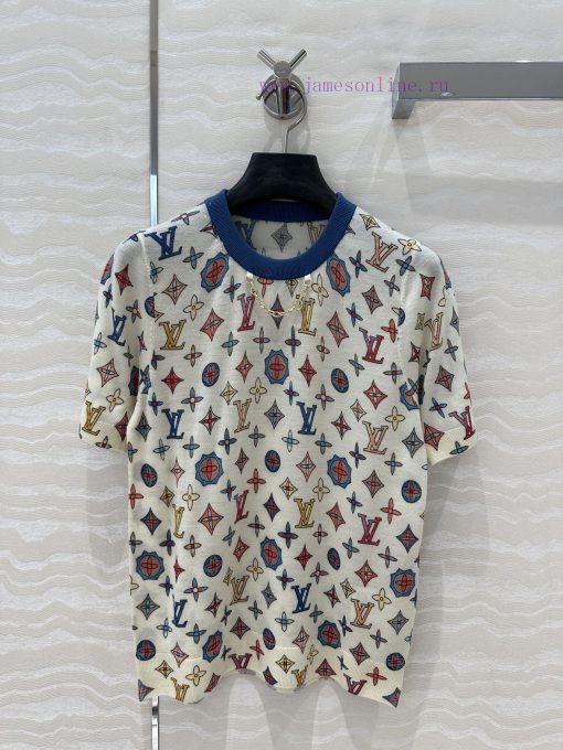 AT75030 L25s Early Spring New Knitted Sweater Color Series Full Width Louis Vuitton MONOGRAM Fl axkr55gg
