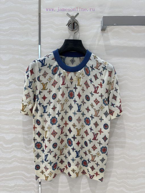AT75030 L25s Early Spring New Knitted Sweater Color Series Full Width Louis Vuitton MONOGRAM Fl axkr55gg - Image 2