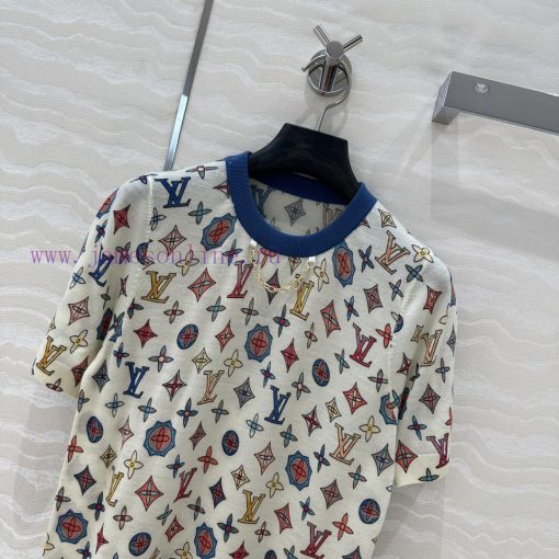 AT75030 L25s Early Spring New Knitted Sweater Color Series Full Width Louis Vuitton MONOGRAM Fl axkr55gg - Image 3