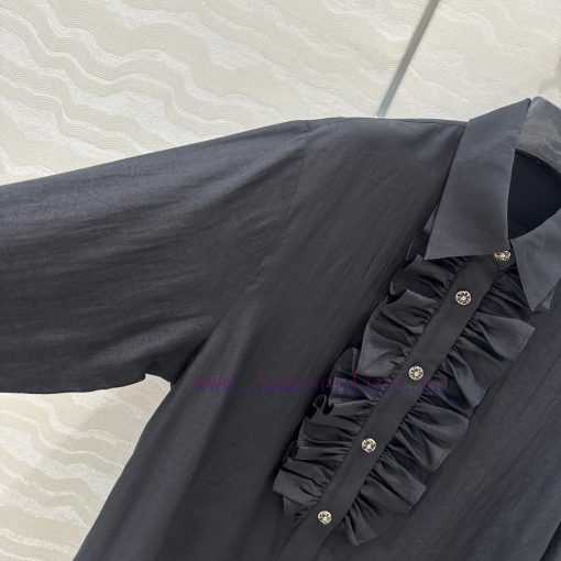 🤞 AC75581 Coco Chanel Girls' French Elegant Palace Style Lace Shirt Imported Silk Cotton Fabric cil1vf55 - Image 5