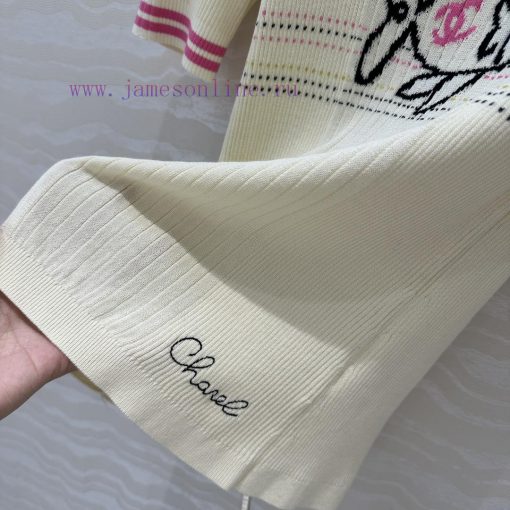 High End AT75162 Coco Chanel 25c Early Spring New Product Xiaoyuer Jacquard Slim Knit Top With o76rf6wa - Image 8