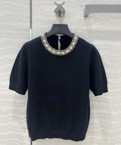 High End Quality Control Must Enter AT75192 V Series Elegant Collar Bead Design Small Top Pure 9lumfu1z