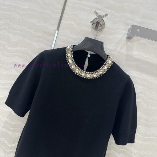 High End Quality Control Must Enter AT75192 V Series Elegant Collar Bead Design Small Top Pure 9lumfu1z - Image 3