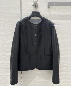 High End AW76007 Coco Chanel Girls' Personalized Outfit With Xin Zhilei's Same Leather Jacket C utkwziix