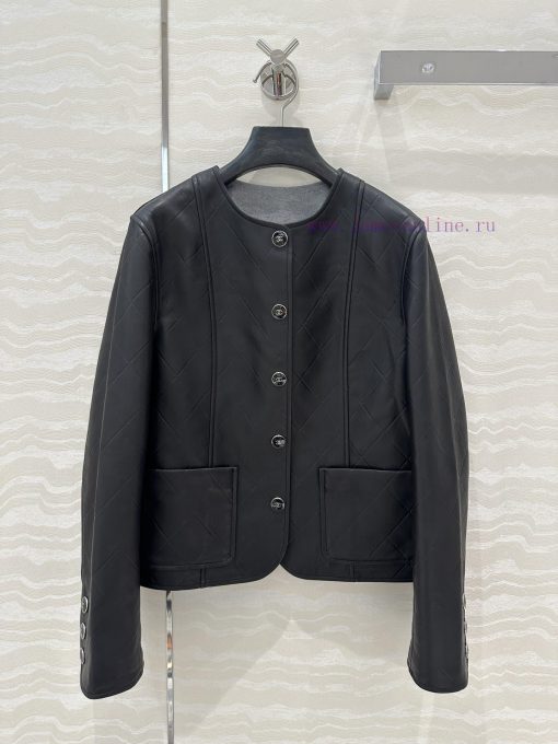 High End AW76007 Coco Chanel Girls' Personalized Outfit With Xin Zhilei's Same Leather Jacket C utkwziix
