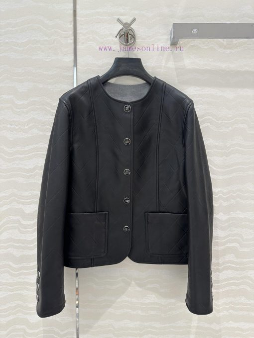 High End AW76007 Coco Chanel Girls' Personalized Outfit With Xin Zhilei's Same Leather Jacket C utkwziix - Image 2