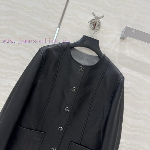 High End AW76007 Coco Chanel Girls' Personalized Outfit With Xin Zhilei's Same Leather Jacket C utkwziix - Image 3