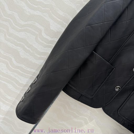 High End AW76007 Coco Chanel Girls' Personalized Outfit With Xin Zhilei's Same Leather Jacket C utkwziix - Image 5