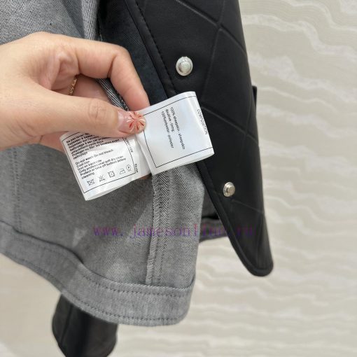 High End AW76007 Coco Chanel Girls' Personalized Outfit With Xin Zhilei's Same Leather Jacket C utkwziix - Image 8