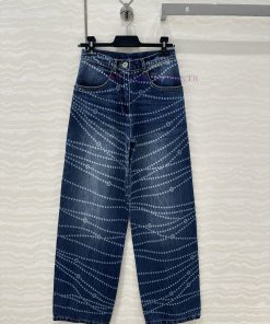 AK76010 Coco Chanel Girls' Precious Chain Wide Leg Jeans A Popular Item Available For Purchase. 0s291wsg