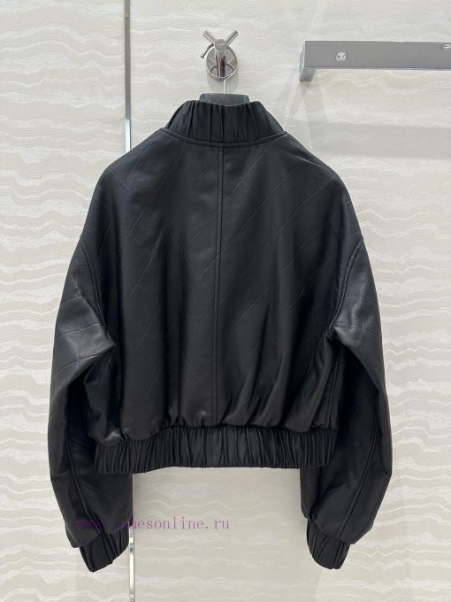 High End AW76008 Coco Chanel Girls' Personalized Pilot Jacket Leather Jacket Classic Stand Up C zup3wxzz - Image 10