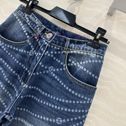 AK76010 Coco Chanel Girls' Precious Chain Wide Leg Jeans A Popular Item Available For Purchase. 0s291wsg - Image 4