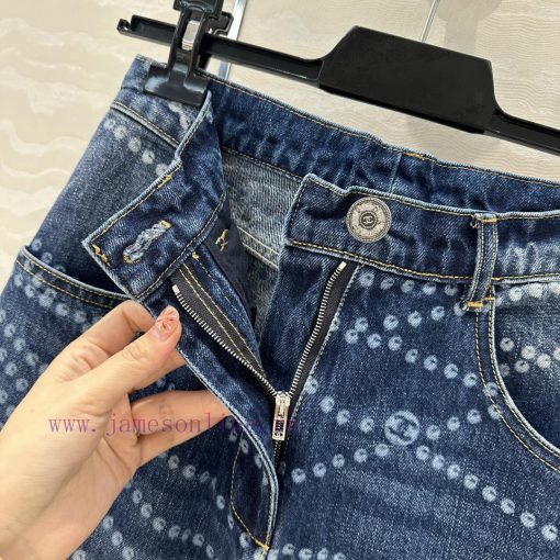 AK76010 Coco Chanel Girls' Precious Chain Wide Leg Jeans A Popular Item Available For Purchase. 0s291wsg - Image 6