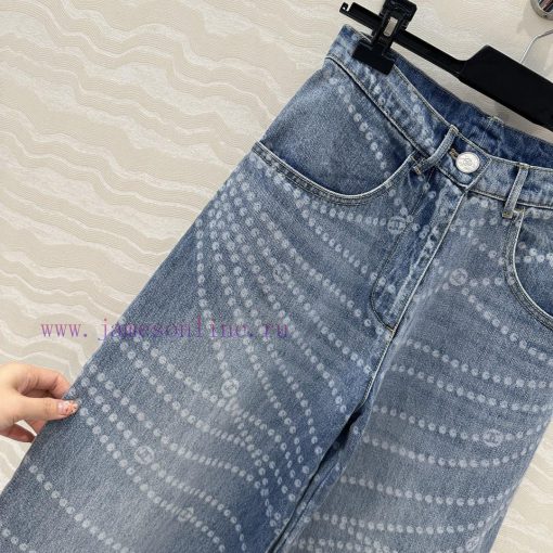 AK76010 Coco Chanel Girls' Precious Chain Wide Leg Jeans A Popular Item Available For Purchase. 0xudoaxw - Image 4