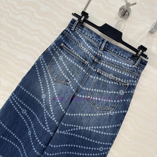 AK76010 Coco Chanel Girls' Precious Chain Wide Leg Jeans A Popular Item Available For Purchase. 0s291wsg - Image 10