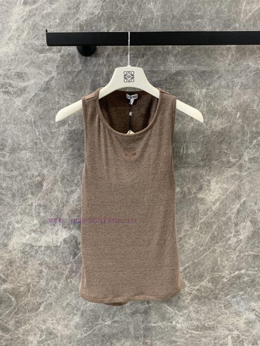 ZT60506 Loewe 25Ss Early Spring New Knot Logo Bottom Brown Tank Top | YB Developed Super Stacki 3qejk32n - Image 2