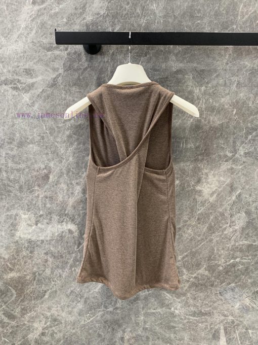 ZT60506 Loewe 25Ss Early Spring New Knot Logo Bottom Brown Tank Top | YB Developed Super Stacki 3qejk32n - Image 3