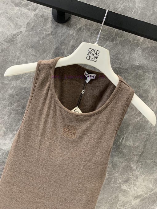 ZT60506 Loewe 25Ss Early Spring New Knot Logo Bottom Brown Tank Top | YB Developed Super Stacki 3qejk32n - Image 4