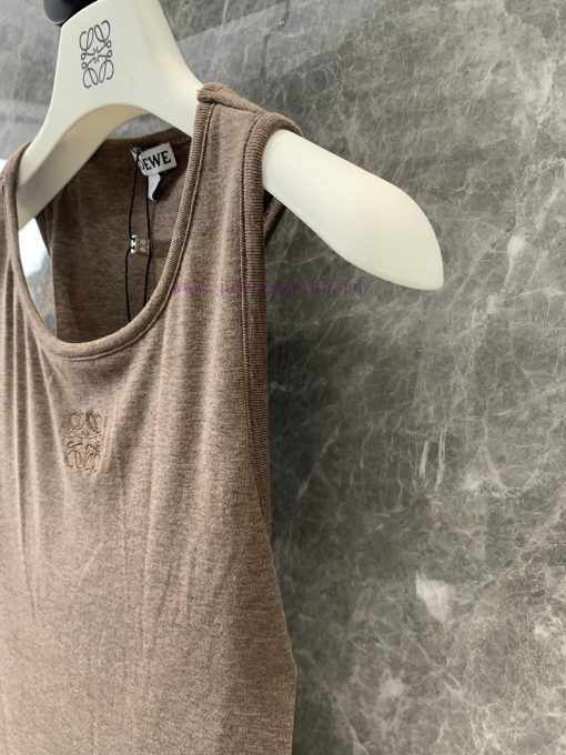 ZT60506 Loewe 25Ss Early Spring New Knot Logo Bottom Brown Tank Top | YB Developed Super Stacki 3qejk32n - Image 7