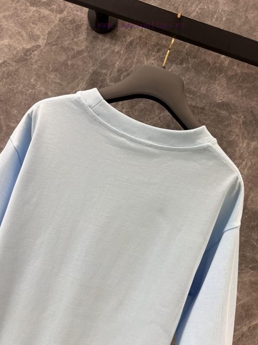 ZT60516 Dior 25Ss Early Spring New Collaboration Embroidered Loose Edition Round Neck Short Sle rn20wm0o - Image 5