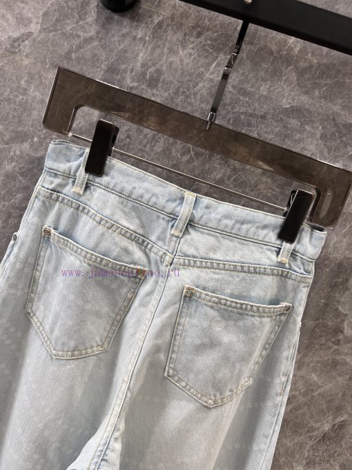 ZK60517 Chanel 25P Series Popular Pearl Print Logo Wide Leg Jeans | YB Developed And Produced F dgieu6p8 - Image 5