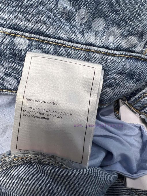 ZK60517 Chanel 25P Series Popular Pearl Print Logo Wide Leg Jeans | YB Developed And Produced F cqc746cl - Image 10